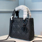 DI Mini Lady Bag with Chain Matte Hardware Spring/Summer Collection, Black, For Women Women’s Handbags, 18cm CD M0505SLOI_M989