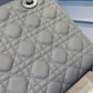 DI Medium Ultramatte Lady Bag Grey For Women 9.5in/24cm CD M0565ILOI_M41G