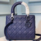 DI Medium Ultramatte Lady Bag Blue For Women 9.5in/24cm CD M0565ILOI_M85B