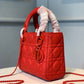 DI Mini Lady Bag with Chain Matte Hardware Spring/Summer Collection, Red , For Women Women’s Handbags, 18cm CD