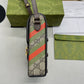 gg Horsebit 1955 Mini Bag Beige And Ebony gg Supreme Canvas With Geometric Print For Women  6.7in/17cm gg  ‎625615 UQHFG 8679