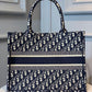 DI Medium Book Tote Bag Blue By Maria Grazia Chiuri For Women 14in/36cm CD M1296ZRIW_M928