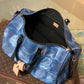 LV Keepall Bandouliere 50 Damier Salt Canvas Ocean Blue For Men, Bags, Travel Bags 19.7in/50cm LV N50059