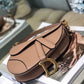 DI Saddle Bag Blush Grained For Women, Women’s Bags 19.5cm/7.6in CD