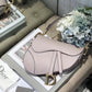 DI Saddle Bag Grained Canvas Light Pink For Women 19.5cm/7.6in CD