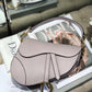 DI Saddle Bag Grained Canvas Light Pink For Women 19.5cm/7.6in CD