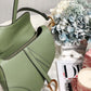 DI Cedar Green Grained Saddle Bag Gold Toned Hardware Canvas For Women 25cm/10in CD M0446CBAA_M67H
