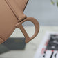DI Medium Saddle Bag Beige Ultramatte Canvas For Women 25cm/10in CD