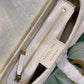 DI Saddle Bag White Oblique Embroidered Canvas Gold Toned Hardware For Women 25cm/10in CD