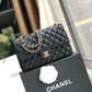 Chanel Classic Handbag Gold Toned Hardware Black For Women, Women’s Bags, Shoulder And Crossbody Bags 10.2in/26cm A01112