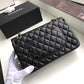 Chanel Classic Handbag Gold Toned Hardware Black For Women, Women’s Bags, Shoulder And Crossbody Bags 10.2in/26cm A01112