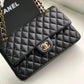 Chanel Classic Handbag Gold Toned Hardware Black For Women, Women’s Bags, Shoulder And Crossbody Bags 10.2in/26cm A01112