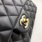 Chanel Classic Handbag Gold Toned Hardware Black For Women, Women’s Bags, Shoulder And Crossbody Bags 10.2in/26cm A01112
