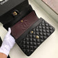 Chanel Classic Handbag Gold Toned Hardware Black For Women, Women’s Bags, Shoulder And Crossbody Bags 10.2in/26cm A01112