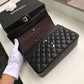Chanel Classic HandBag Black For Women 9.9in/25.5cm A01112