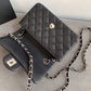 ChanelSmall Classic Handbag Rose Gold Toned Hardware Black For Women, Women’s Bags, Shoulder and Crossbody Bags 7.8in/20cm A01113