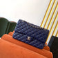 Chanel Classic Handbag Navy Blue For Women, Women’s Bags, Shoulder And Crossbody Bags 10.2in/26cm A01112