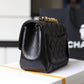 Chanel Classic Mini Flap Bag Gold Toned Hardware Black For Women 6.7in/17cm