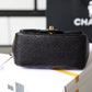 Chanel Classic Mini Flap Bag Gold Toned Hardware Black For Women 6.7in/17cm
