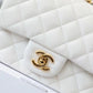 Chanel Classic Mini Flap Bag Golden Hardware White For Women 6.6in/17cm A35200