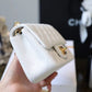 Chanel Classic Mini Flap Bag Golden Hardware White For Women 6.6in/17cm A35200