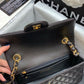 CHL Classic Flap Bag Gold Toned Hardware Black For Women, Women’s Bags, Shoulder And Crossbody Bags 7.8in/20cm A01116