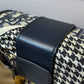 DI 30 Montaigne Box Bag Blue Oblique For Women17.5cm/7in FD Gold Toned Hardware CD