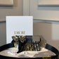 DI 30 Montaigne Box Bag Blue Oblique For Women17.5cm/7in FD Gold Toned Hardware CD