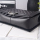 Chanel LeBoy Bag 28cm Lambskin Leather Antique Silver Hardware Spring/Summer Collection, Black