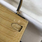 HM Kelly Brown For Women Gold Toned Hardware 7.8in/20cm