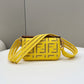 FI Baguette Yellow with Embroidery Small Bag For Woman 21cm/8in