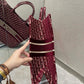DI Large Book Tote Red For Women 16.5in/42cm CD M1286ZRIW