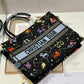 DI Medium Book Tote Black Multicolor, For Women, Women’s Handbags 14in/36cm CD M1296ZRTY_M911