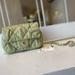 ChanelSmall Flap Bag Gold Hardware Green For Women, Women’s Handbags, Shoulder Bags 7.5in/19cm AS2232