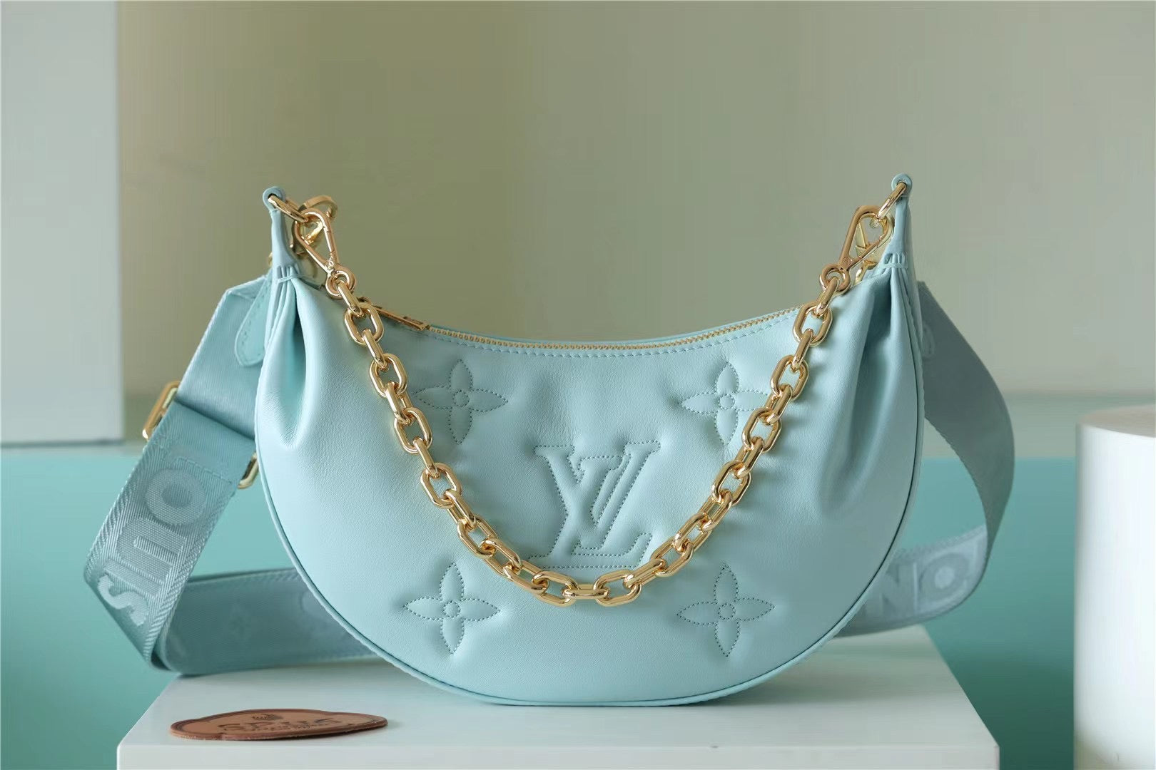 LV Over The Moon Monogram Vert D’Eau Green For Women,  Shoulder and Crossbody Bags 10.8in/27.5cm LV M20857