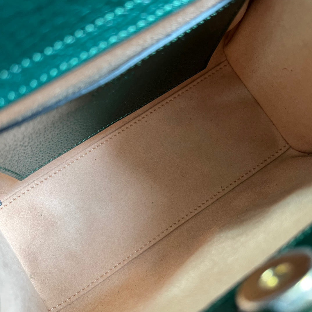 gg Diana Mini Tote Bag Green For Women, Women’s Bags 7.9in/20cm gg ‎702732 U3ZDT 3670