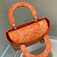 DI Medium Lady D-Lite Bag Orange, For Women, Women’s Handbags 24cm/9.5in CD M0565OROC_M057