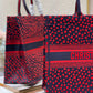 DI Large Book Tote Crimson Multicolor, For Women, Women’s Handbags 16.5in/42cm CD