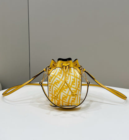 FI Mon Tresor Bag Yellow For Women, Women’s Handbags, Shoulder And Crossbody Bags 7.1in/18cm FF 8BS010
