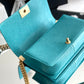 ChanelMedium Classic Flap Bag 25cm Dark Blue For Women A67086