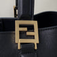 FI Small FF Tote Shoulder Black Bag For Woman 30cm/12in
