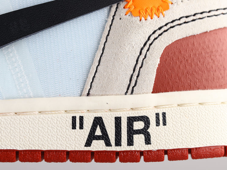 BL - OW x AJ1 White Red