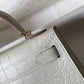 HM Kelly White For Women Gold Toned Hardware 7.8in/20cm