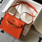 HM Kelly Orange For Women Gold Toned Hardware 8.7in/22cm