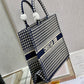 DI Large Book Tote Blue And White, For Women, Women’s Handbags 16.5in/42cm CD