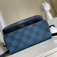 LV Campus Backpack Damier Graphite 3D Canvas Blue For Men, Bags 39cm LV N50008
