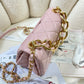 Chanel Flap Bag Gold Hardware PiNike For Women, Women’s Handbags, Shoulder Bags 7.9in/20cm AS3366