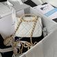 ChanelSmall Flap Bag Gold Hardware White For Women, Women’s Handbags, Shoulder Bags 7.9in/20cm AS3450