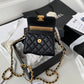 Chanel Clutch With Chain Gold Hardware Black For Women, Women’s Handbags, Shoulder Bags 5.7in/14.5cm AP2945