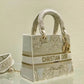 DI Medium Lady D-Lite Bag, Beige Handbags, Crossbody Bags, 24cm CD